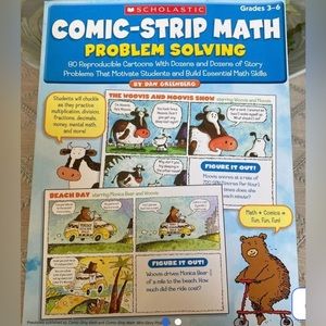 Math comic book problems to solve in a fun and engaging way